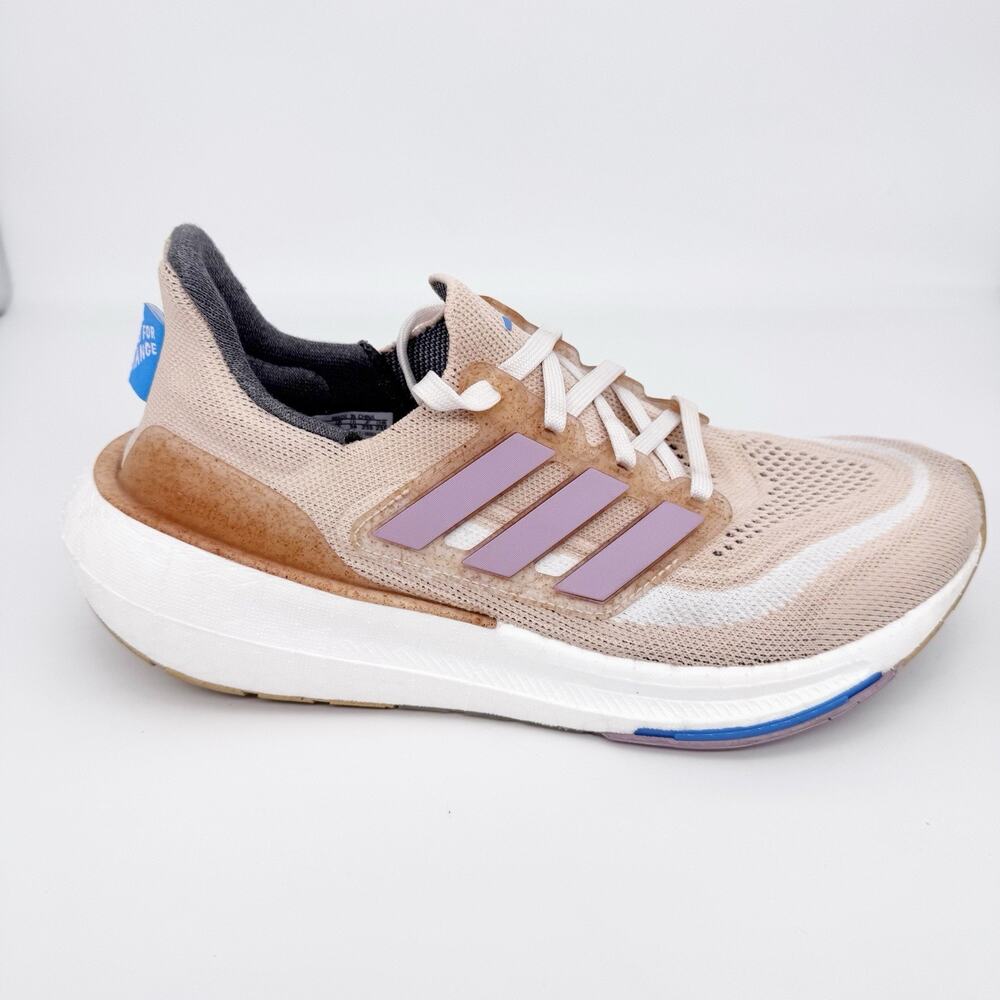 Adidas‎ Womens Ultraboost Light Running Shoe Size 6.5 Crystal Sand White Neutral